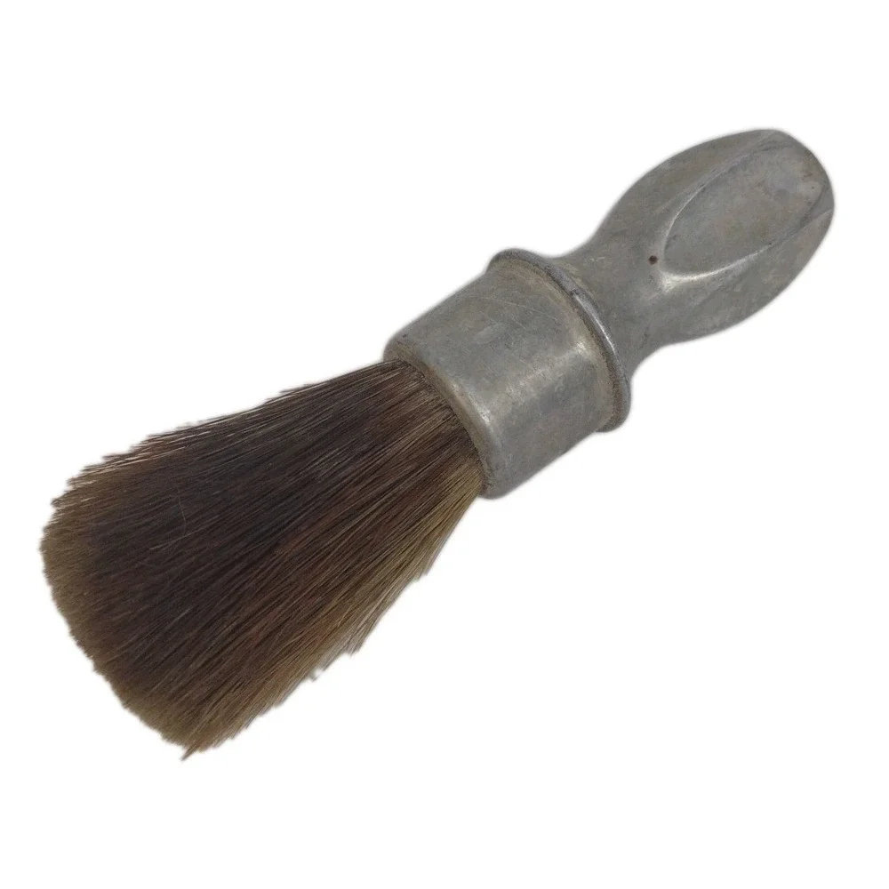 Vintage Rubberset Shaving Brush Sterilized Aluminum Handle 5 3/4